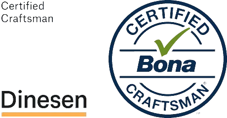 Dinesen Certified Craftsman y Bona Certified Craftsman