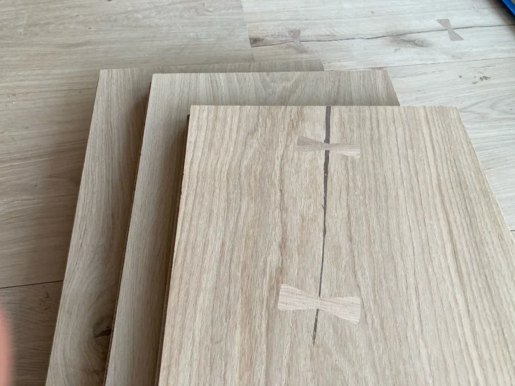 Tablas Dinesen HeartOak de 22 × 300 mm con lazos de roble