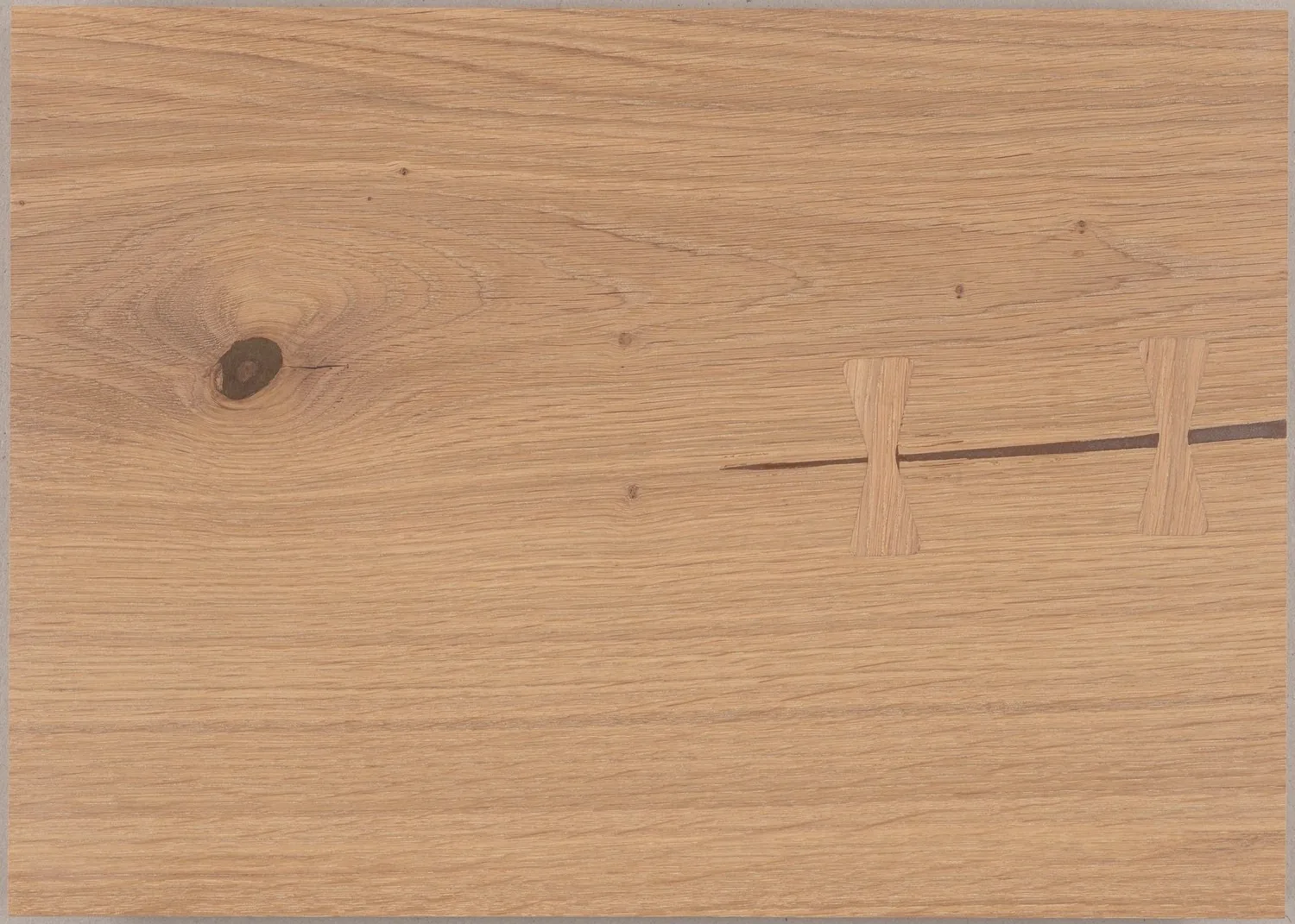 Muestra de Dinesen HeartOak con acabado Aceite Invisible