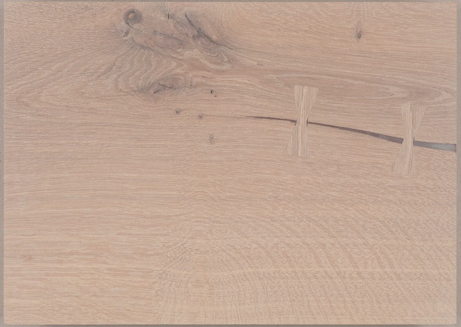 Muestra de Dinesen HeartOak con acabado Aceite White