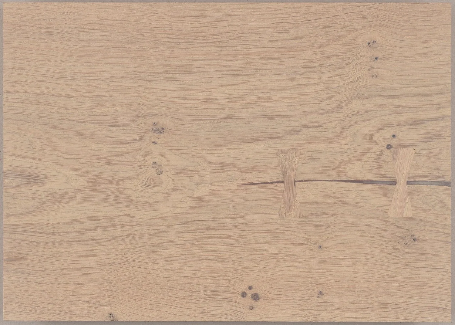 Muestra de Dinesen HeartOak con acabado Aceite de color Sand