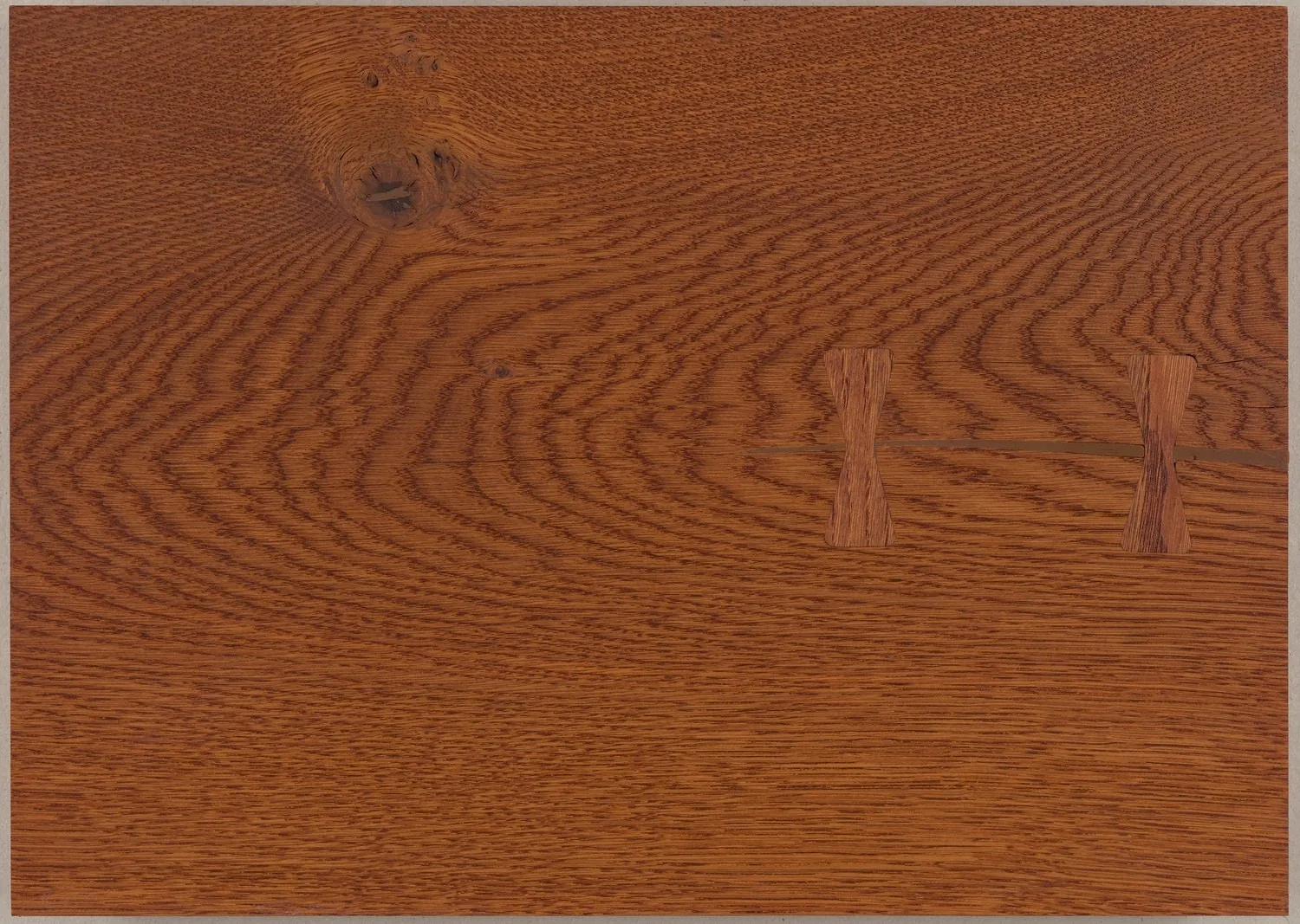 Muestra de Dinesen HeartOak con acabado Aceite de color Umbra
