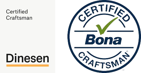 Dinesen Certified Craftsman y Bona Certified Craftsman